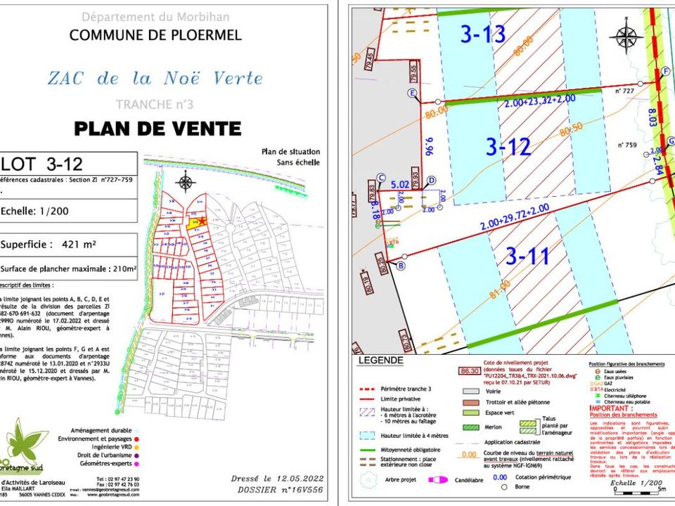 Helårsgrund i Ploermel, Morbihan - foto 1