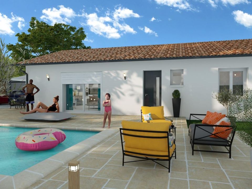 Helårsgrund i Laluque, Landes - foto 1