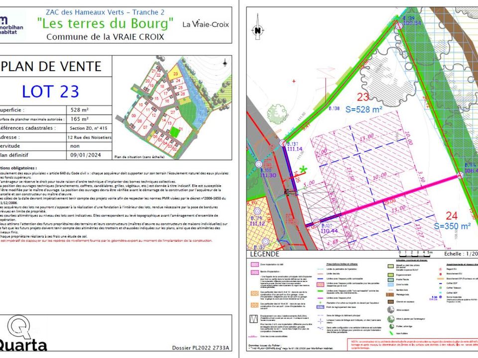 Terreno en La Vraie-Croix, Morbihan - foto 1