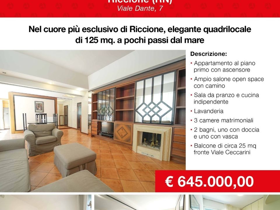 Lejlighed i Riccione, Rimini - foto 1