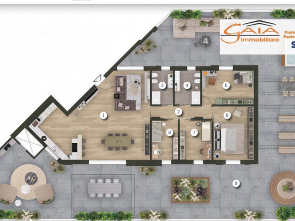 Penthouse i Camponogara, Venice - bilde 2