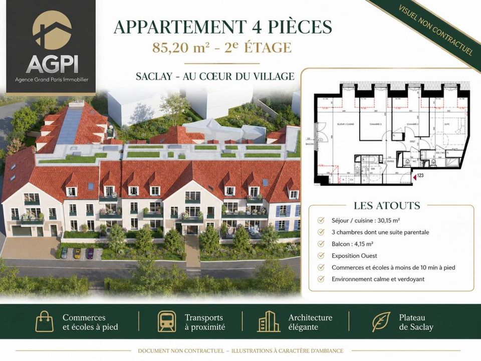 Leilighet i Saclay, Essonne - bilde 1