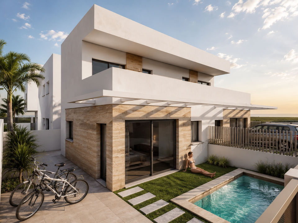 Rækkehus i Puerto De Mazarron, Murcia - foto 1