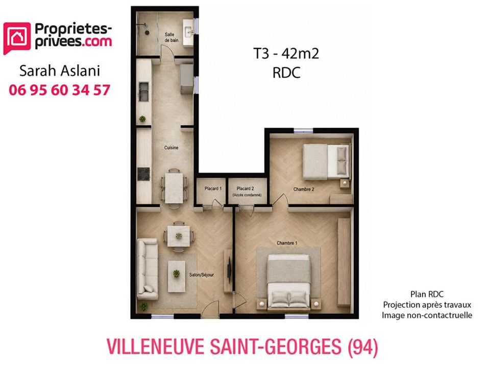 Lejlighed i Villeneuve-Saint-Georges, Val-de-Marne - foto 4