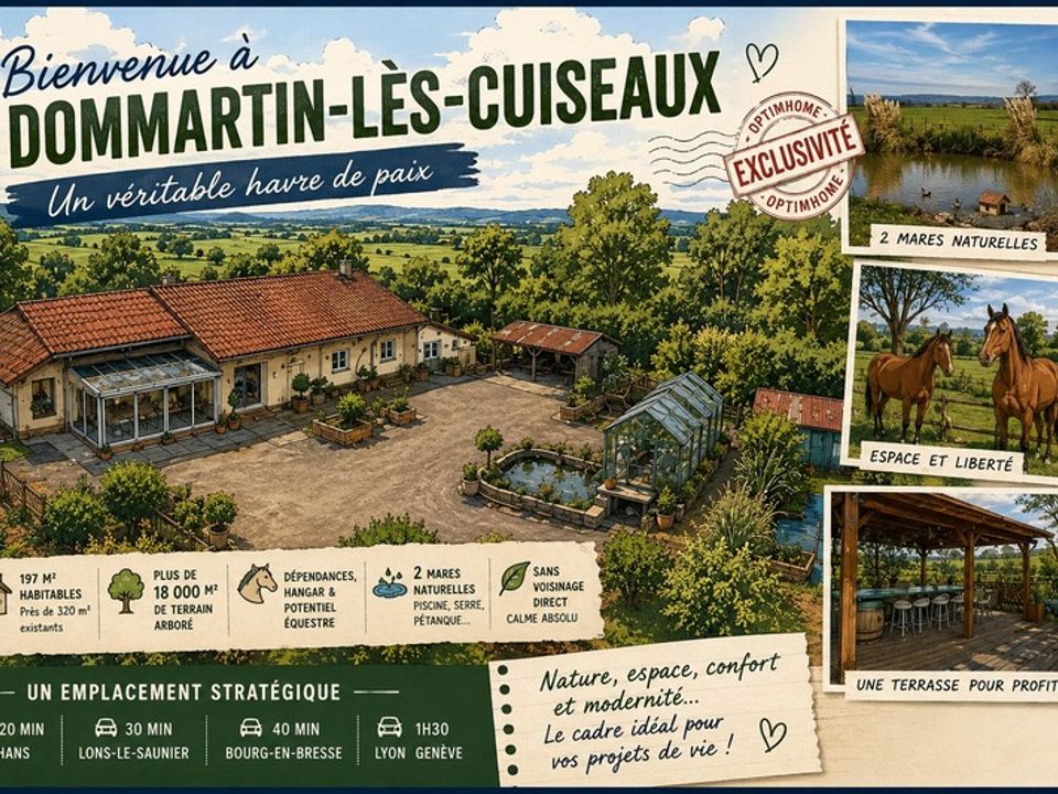 Villa in Dommartin-lès-Cuiseaux, Saone-et-Loire - foto 1