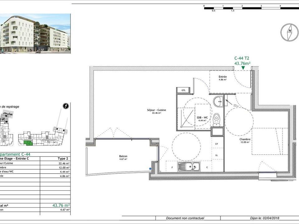 Apartament a Dijon, Cote-d'Or - foto 3