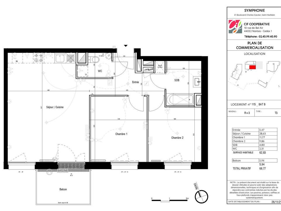Apartamento en Saint-Herblain, Loire-Atlantique - foto 1