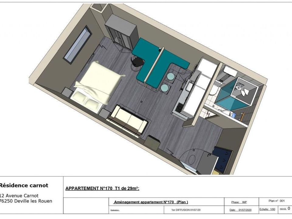 Studio i Déville-lès-Rouen, Seine-Maritime - bilde 5