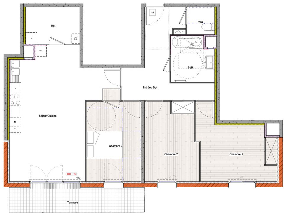 Apartment in Le Creusot, Saone-et-Loire - photo 3