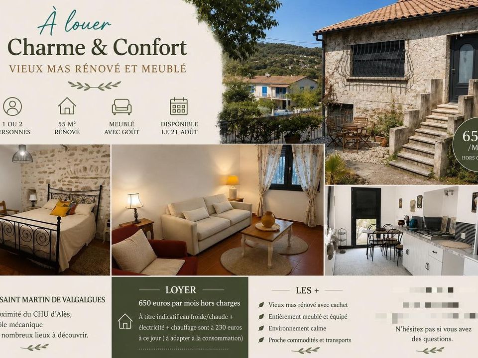 Lejlighed i Saint-Martin-de-Valgalgues, Gard - foto 1