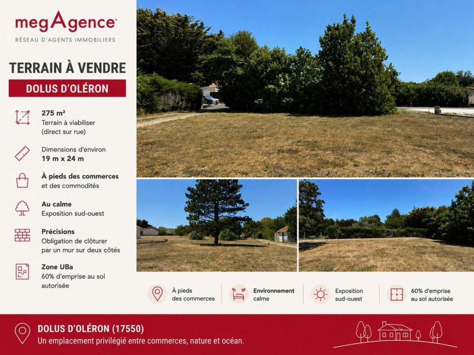 Terreno en Dolus-d'Oleron, Charente-Maritime - foto 1