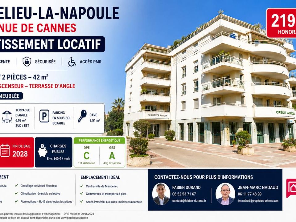 Lejlighed i Mandelieu-la-Napoule, Alpes-Maritimes - foto 1