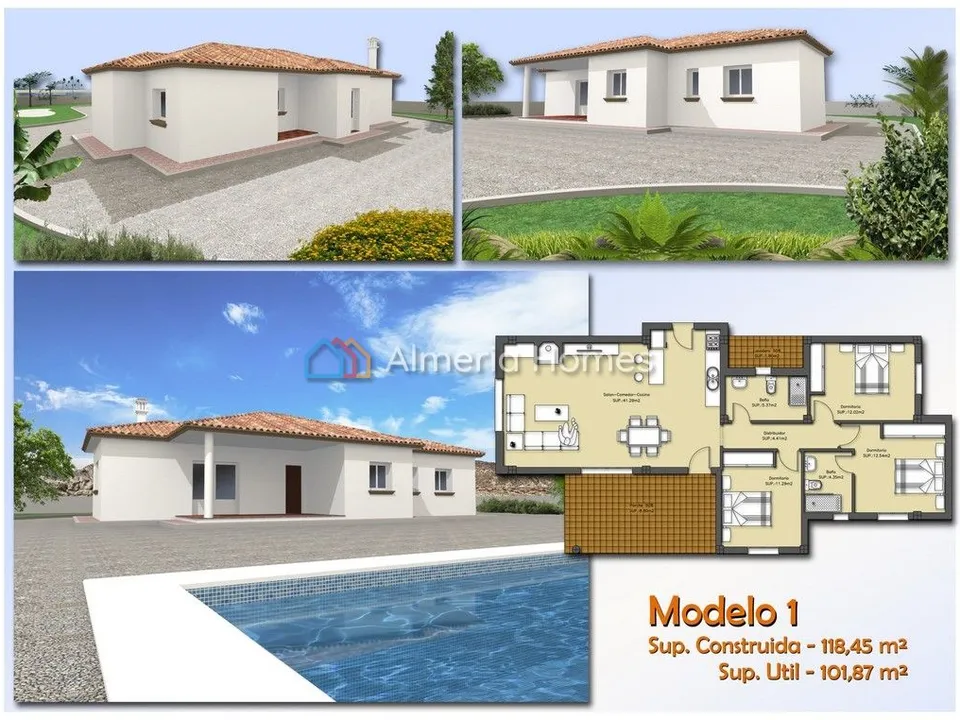 Villa i Huercal-Overa, Almeria - foto 1