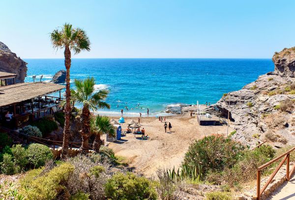 Picturesque Cala del Barco beach. Cartagena, Costa Blanca. Spain.jpg